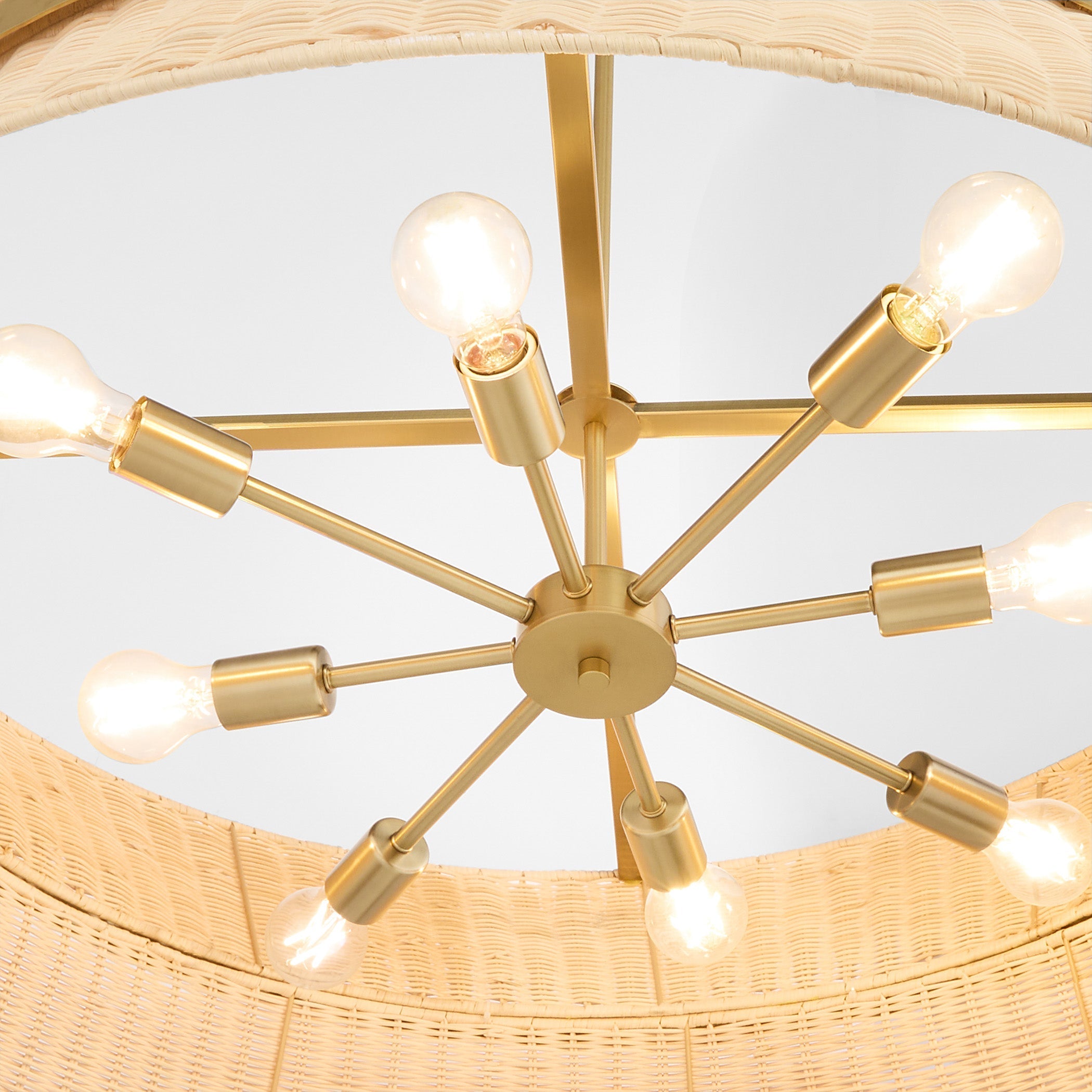 Quorum Fairview 6123-8-47 Pendant, UL Damp Rated, Brushed Brass