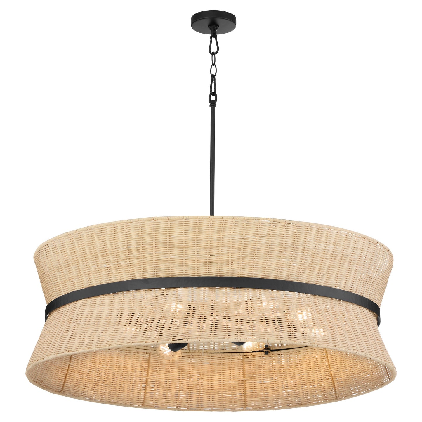 Quorum Fairview 6123-8-59 Pendant, UL Damp Rated, Matte Black