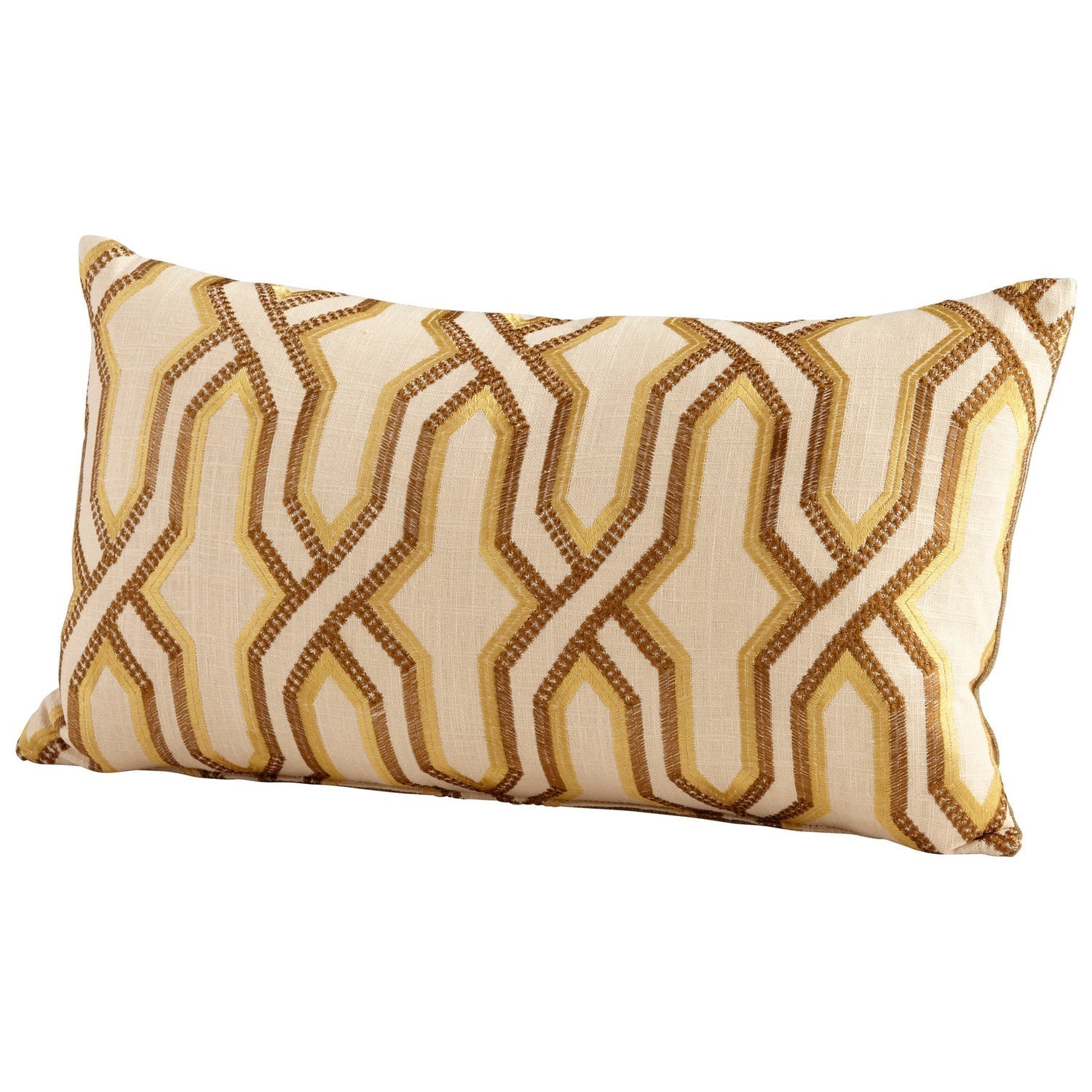 Cyan Design 06514 Twist And Turn Pillow - Yellow