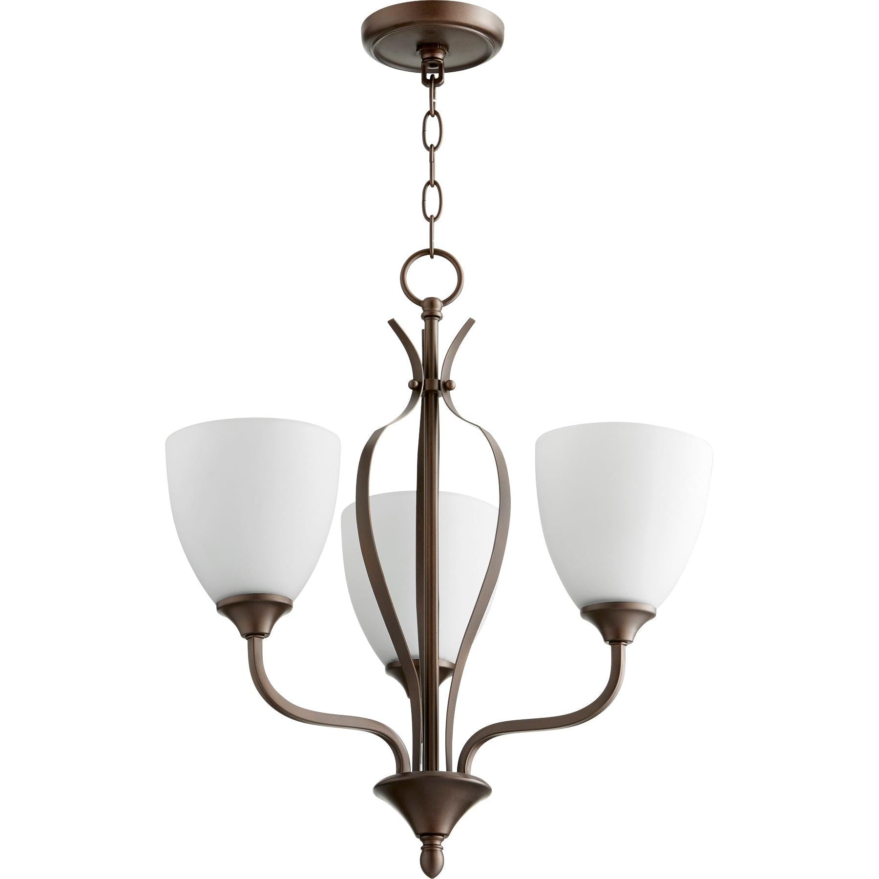 Quorum Jardin 6127-3-86 Chandelier - Oiled Bronze