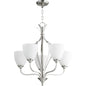 Quorum Jardin 6127-5-65 Chandelier - Satin Nickel