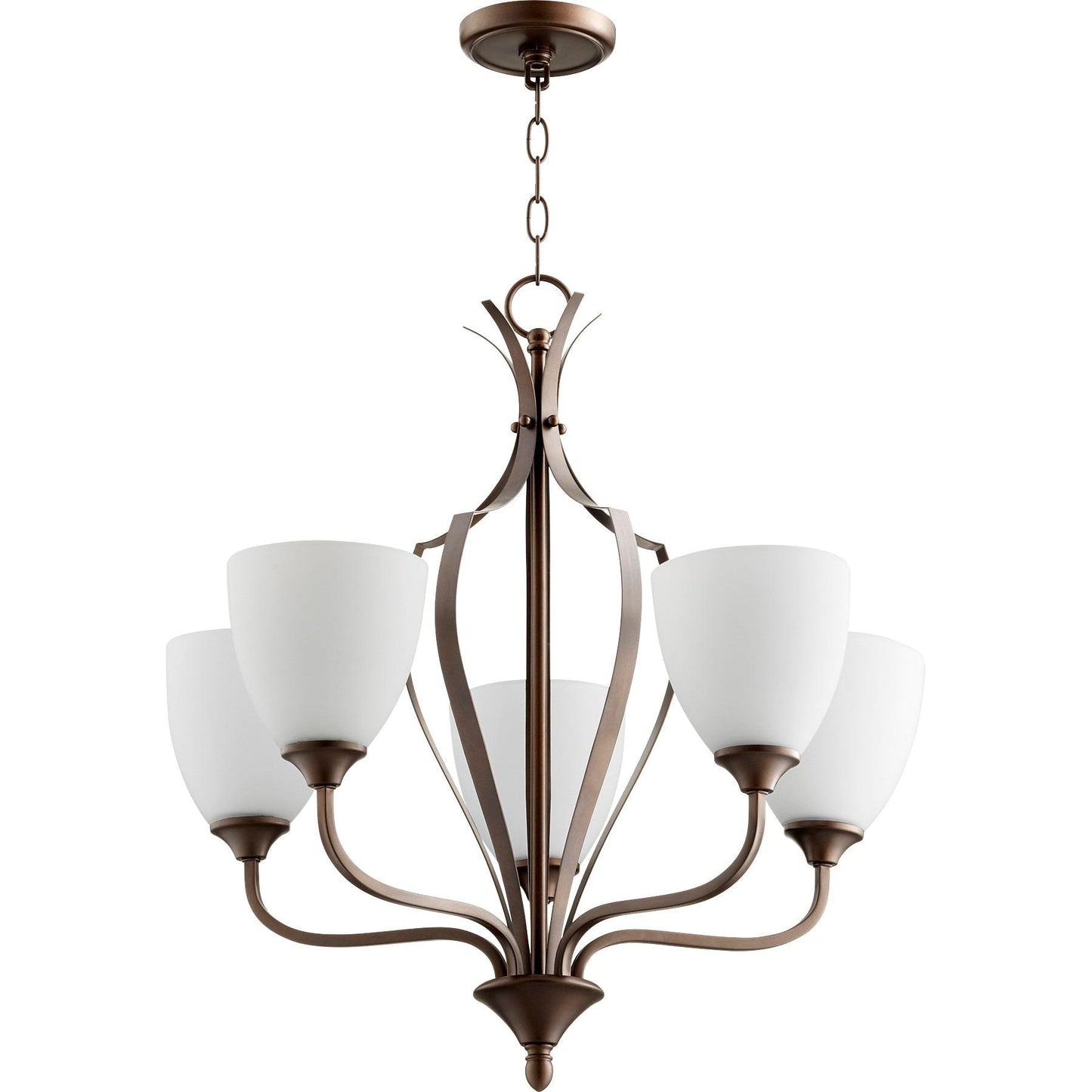 Quorum Jardin 6127-5-86 Chandelier - Oiled Bronze