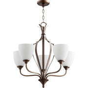 Quorum Jardin 6127-5-86 Chandelier - Oiled Bronze