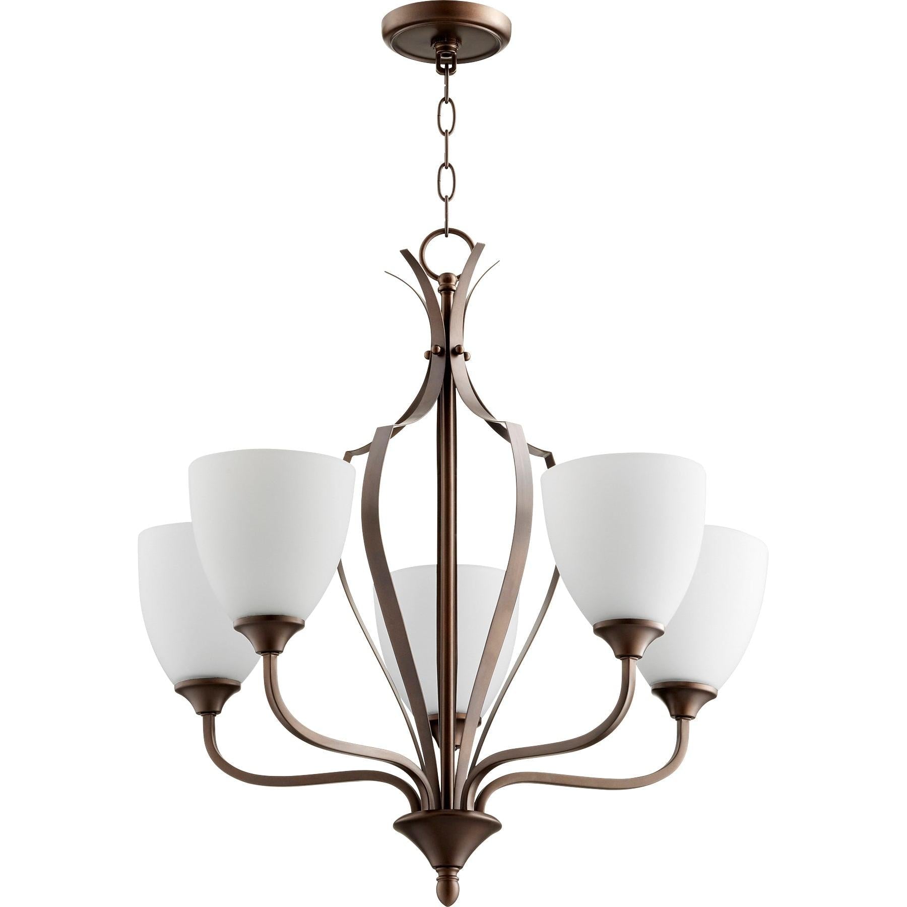 Quorum Jardin 6127-5-86 Chandelier - Oiled Bronze