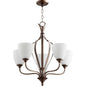 Quorum Jardin 6127-5-86 Chandelier - Oiled Bronze