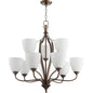 Quorum Jardin 6127-9-86 Chandelier - Oiled Bronze