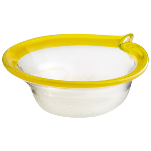 Cyan Design 06745 Saturna Bowl - Yellow And Clear - Small