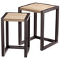 Cyan Design 06792 Becket Nesting Tables - Oak Veneer & Black Veneer