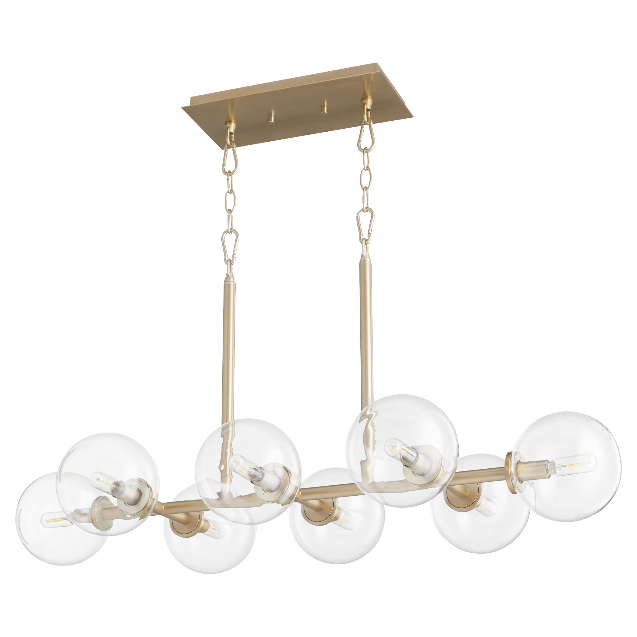 Quorum Rovi 6132-8-80 Chandelier - Aged Brass