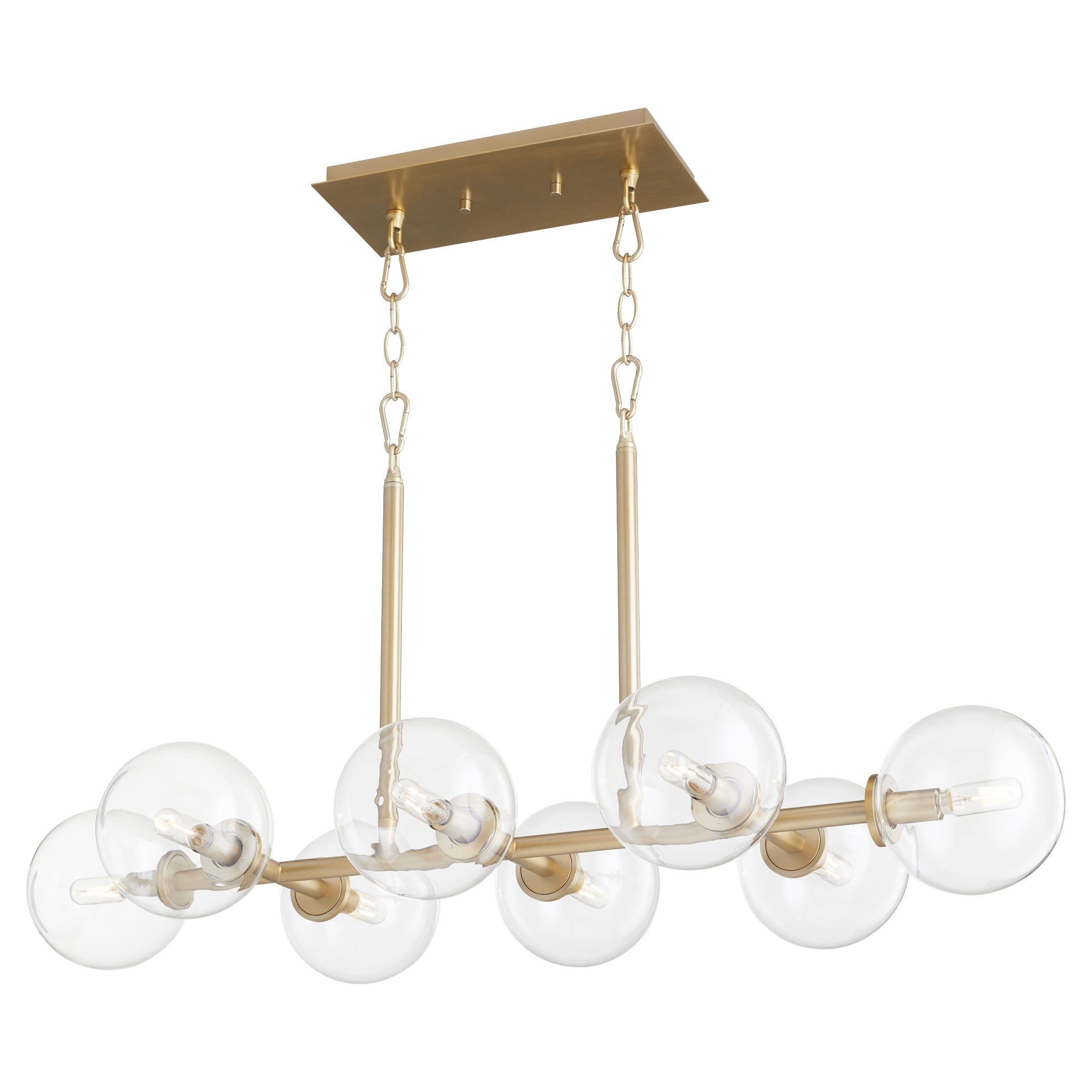 Quorum Rovi 6132-8-80 Chandelier - Aged Brass