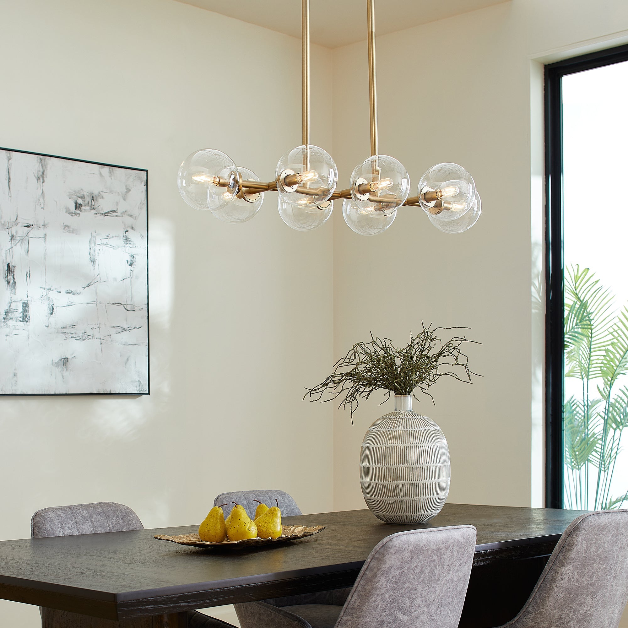Quorum Rovi 6132-8-80 Chandelier - Aged Brass