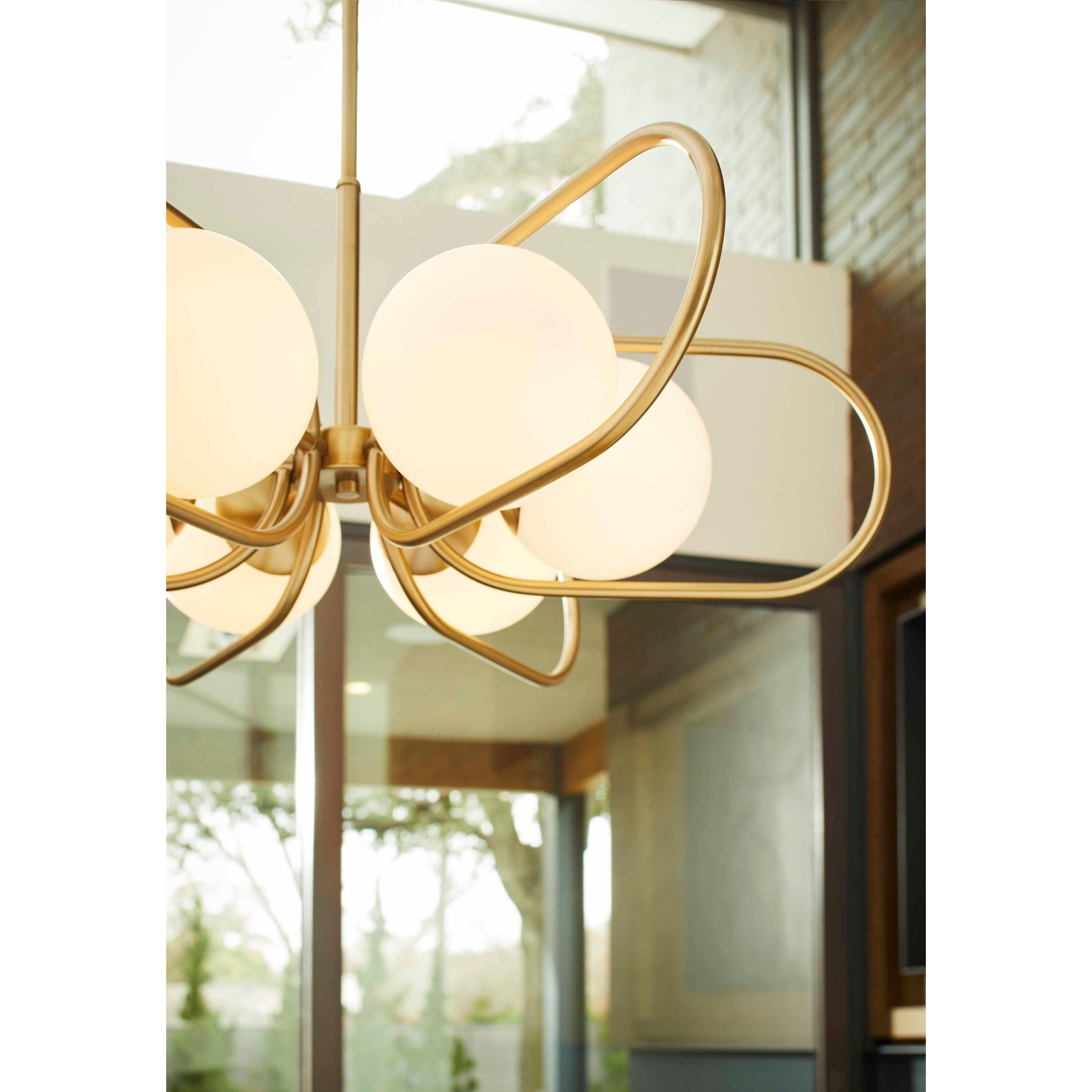 Quorum Belmont 6137-6-80 Chandelier - Aged Brass
