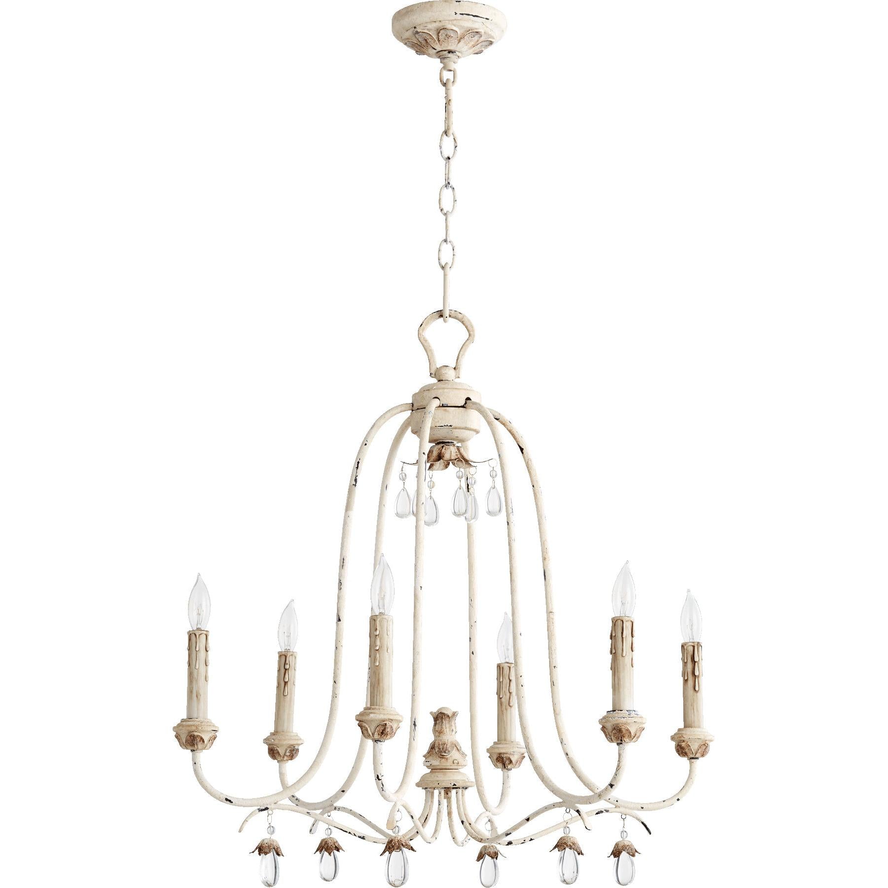 Quorum Venice 6144-6-70 Chandelier - Persian White