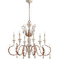 Quorum La Maison 6152-6-56 Chandelier - Manchester Grey W/ Rust Accents