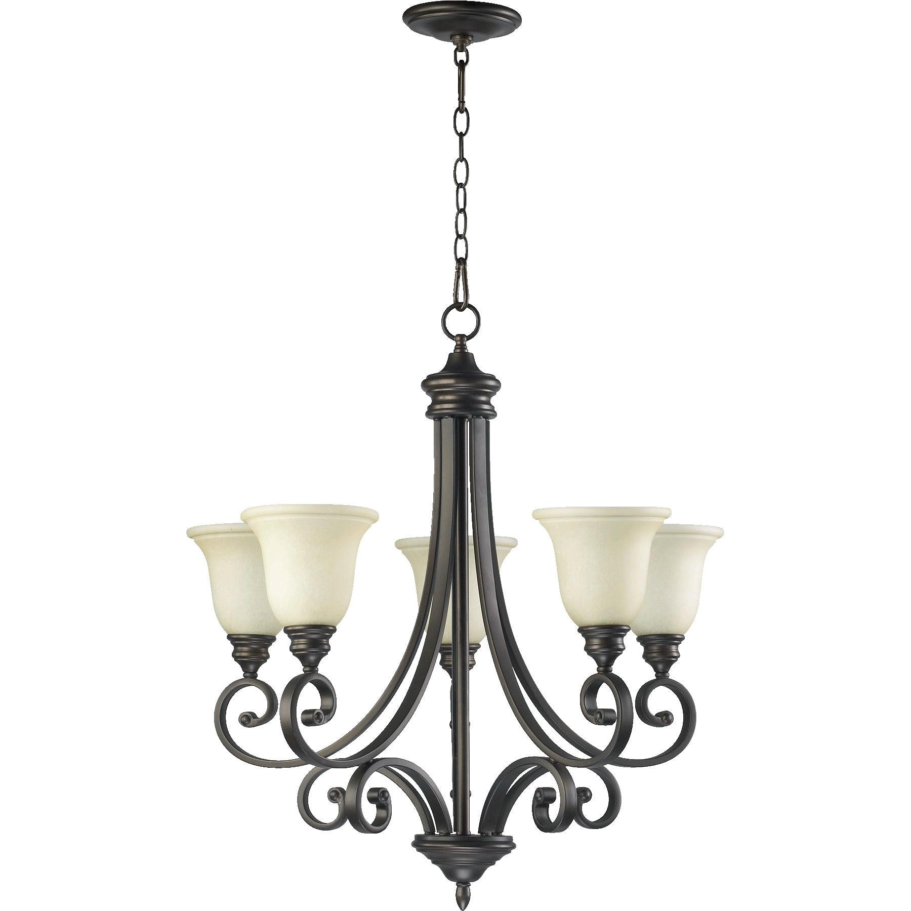 Quorum Bryant 6154-5-86 Chandelier - Oiled Bronze