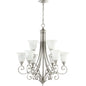 Quorum Bryant 6154-9-64 Chandelier - Classic Nickel