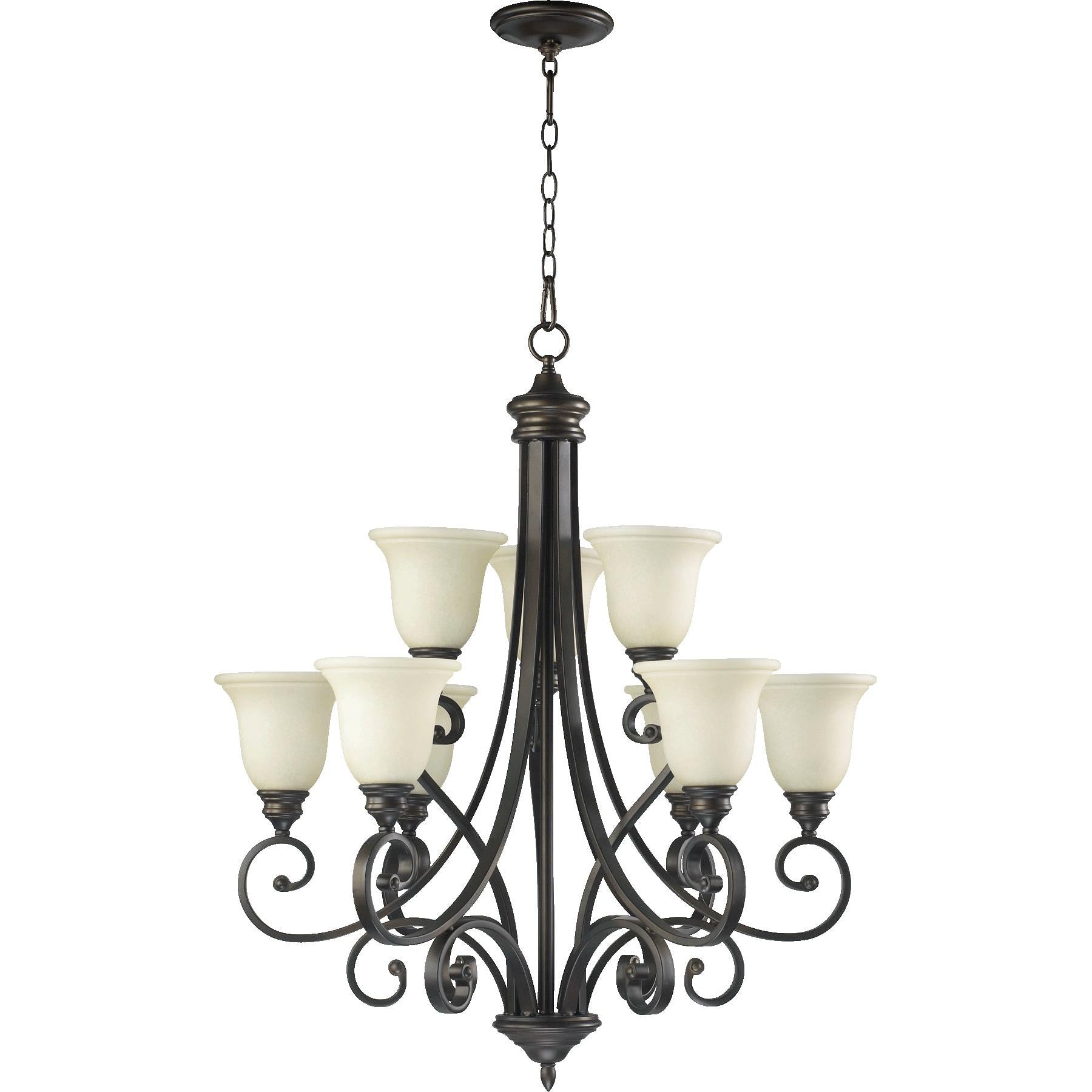 Quorum Bryant 6154-9-86 Chandelier - Oiled Bronze