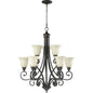 Quorum Bryant 6154-9-86 Chandelier - Oiled Bronze