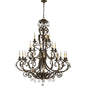 Quorum Rio Salado 6157-21-44 Chandelier - Toasted Sienna With Mystic Silver