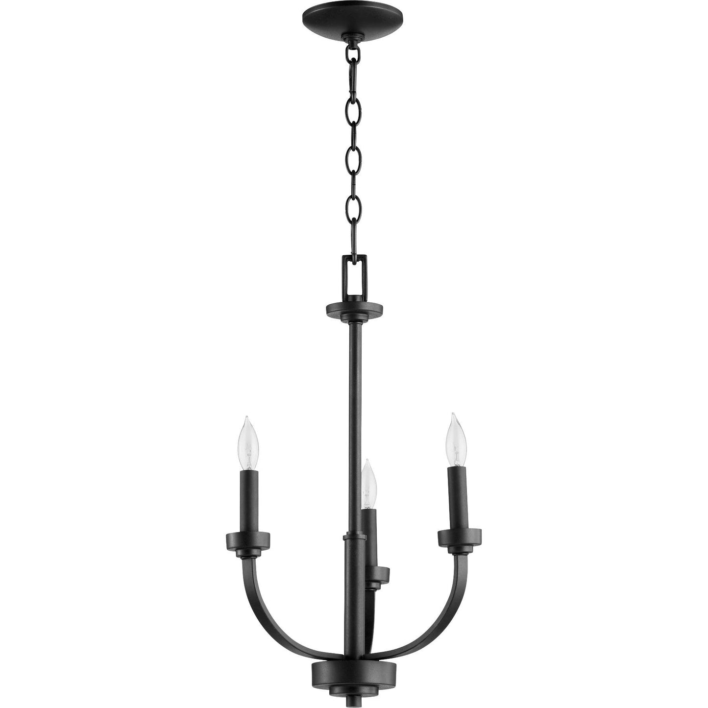 Quorum Reyes 6160-3-69 Chandelier - Textured Black