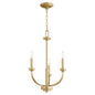 Quorum Reyes 6160-3-80 Chandelier - Aged Brass