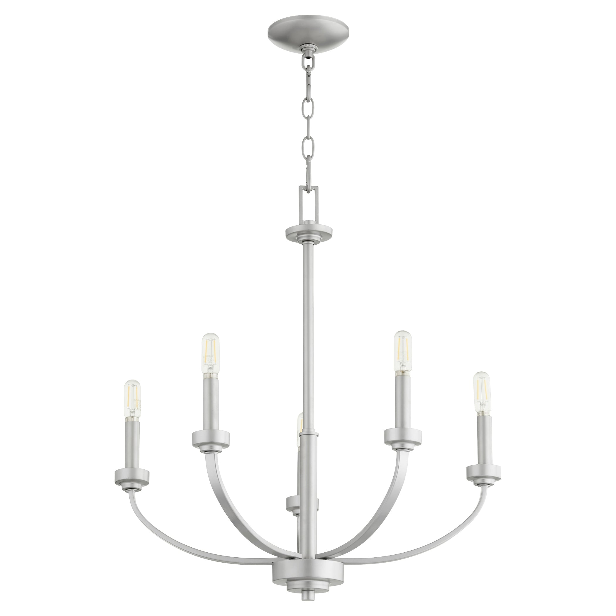 Quorum Reyes 6160-5-64 Chandelier - Classic Nickel