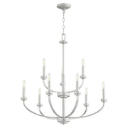 Quorum Reyes 6160-9-64 Chandelier - Classic Nickel