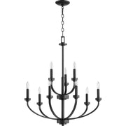 Quorum Reyes 6160-9-69 Chandelier - Textured Black