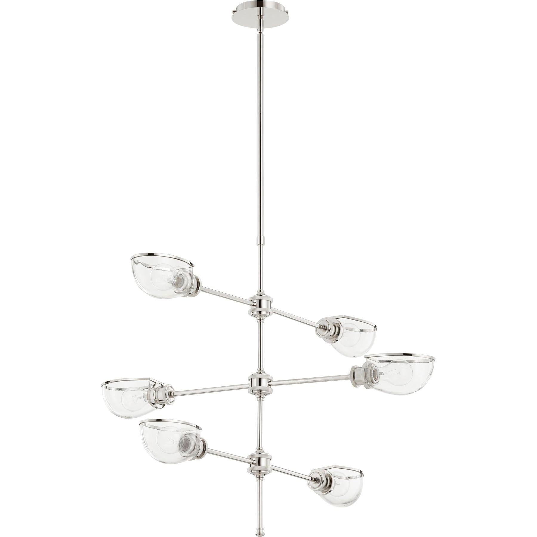 Quorum Menlo 617-6-62 Chandelier - Polished Nickel N/a