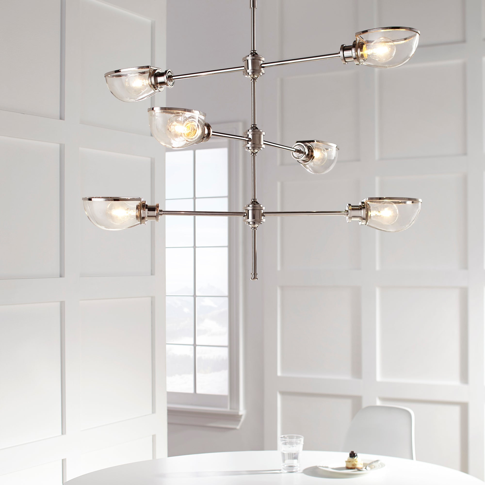 Quorum Menlo 617-6-62 Chandelier - Polished Nickel N/a