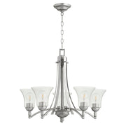 Quorum Aspen 6177-5-64 Chandelier - Classic Nickel