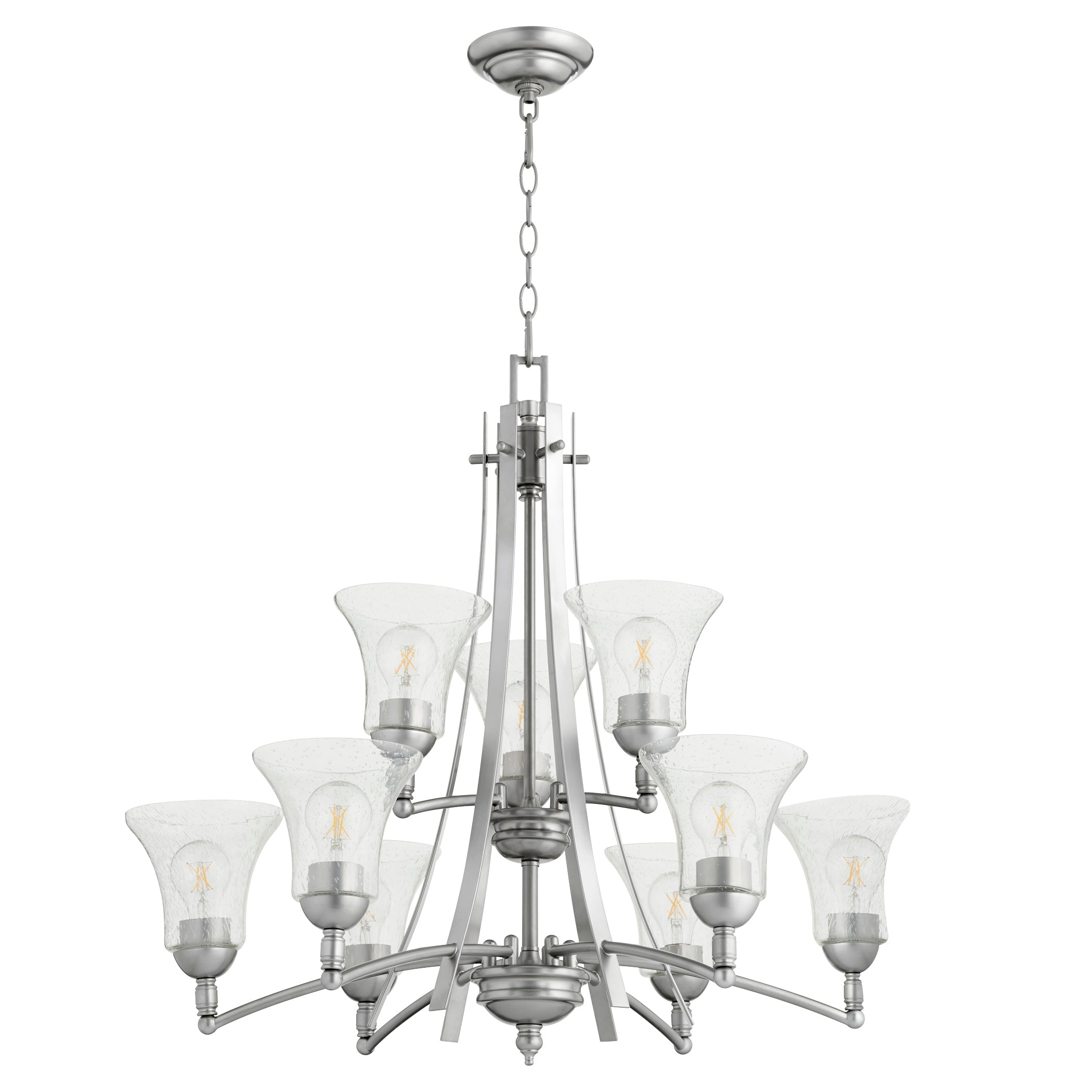 Quorum Aspen 6177-9-64 Chandelier - Classic Nickel