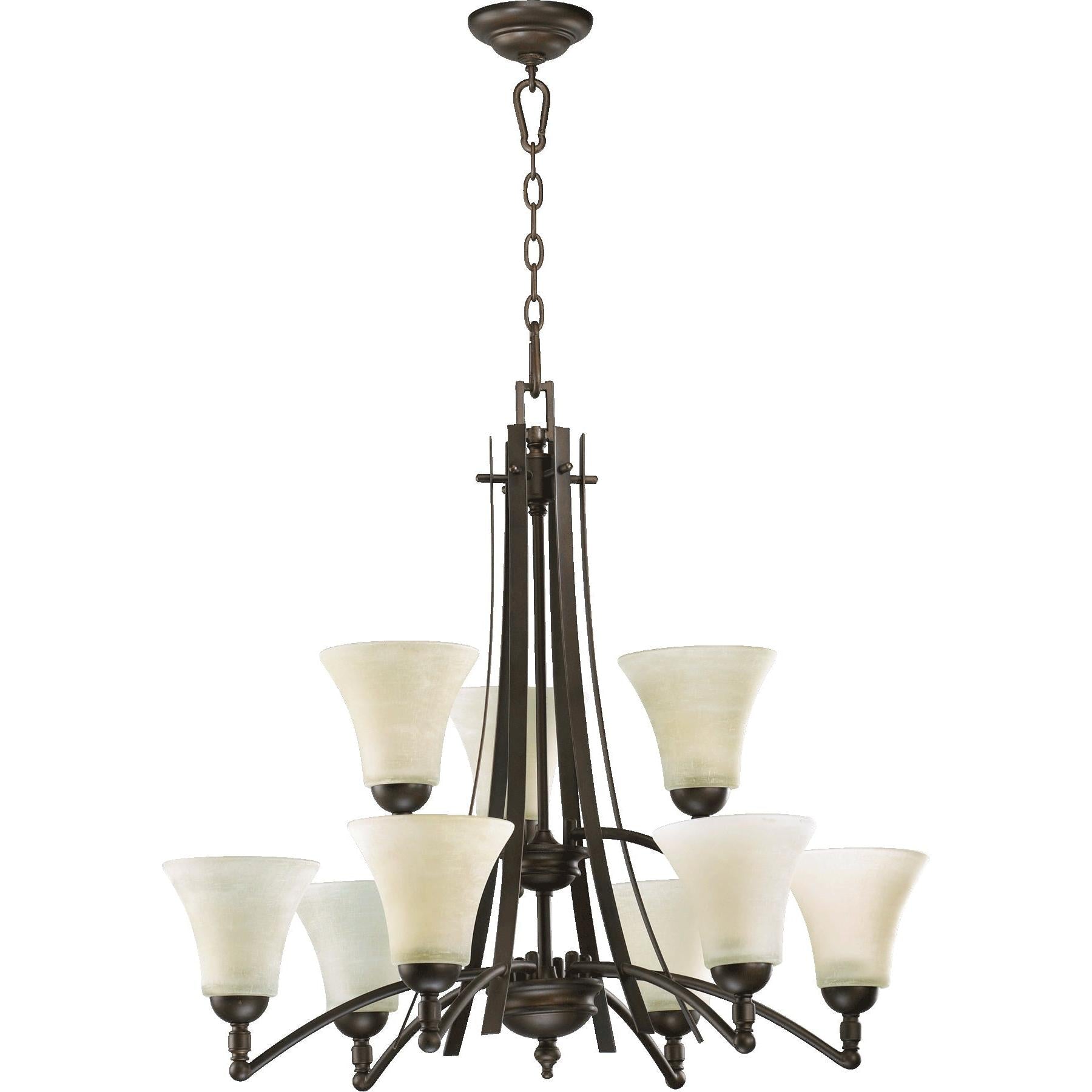 Quorum Aspen 6177-9-86 Chandelier - Oiled Bronze