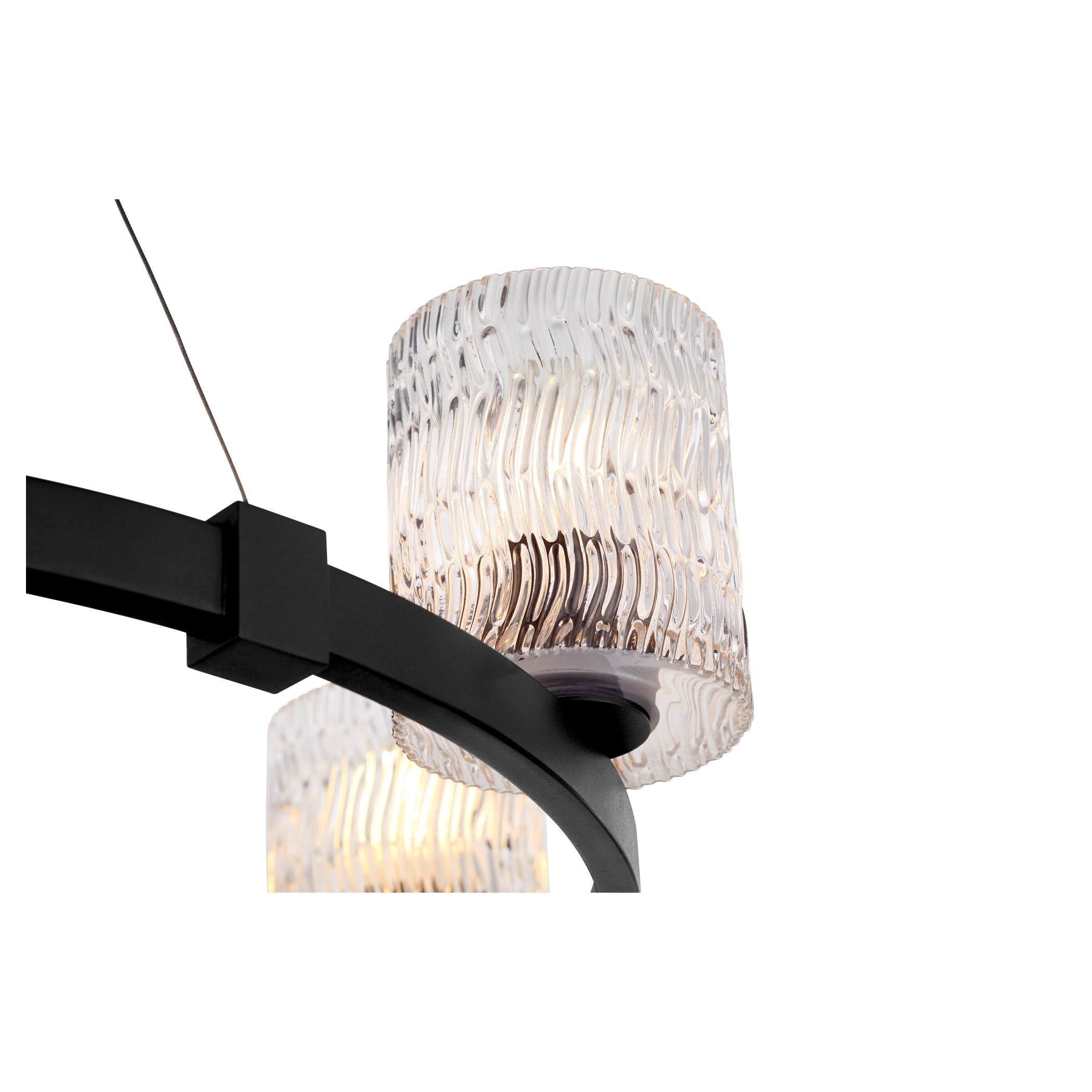 Quorum Stadium 6184-6-69 Chandelier - Textured Black