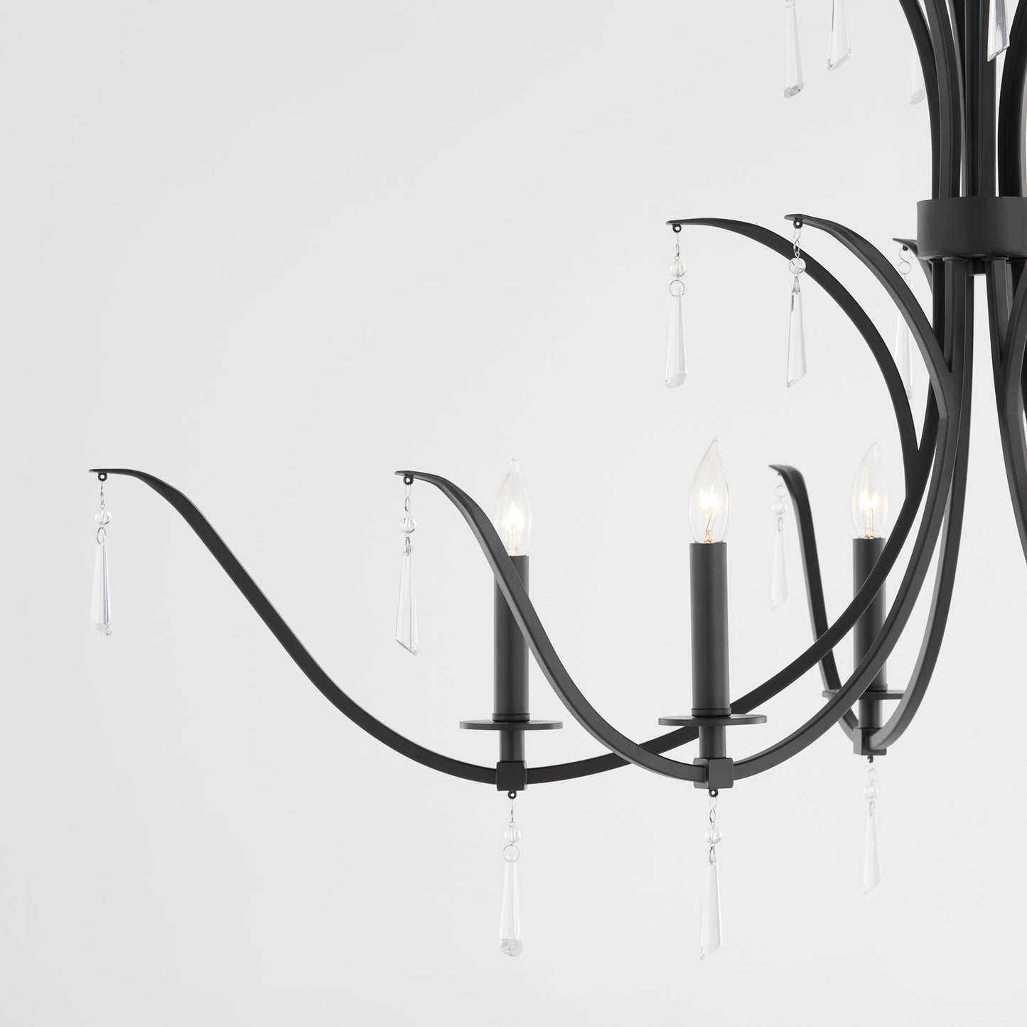 Quorum Majesty 620-6-59 Chandelier - Matte Black