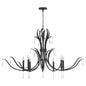 Quorum Majesty 620-8-59 Chandelier - Matte Black