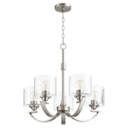 Quorum Dakota 6202-5-65 Chandelier - Satin Nickel