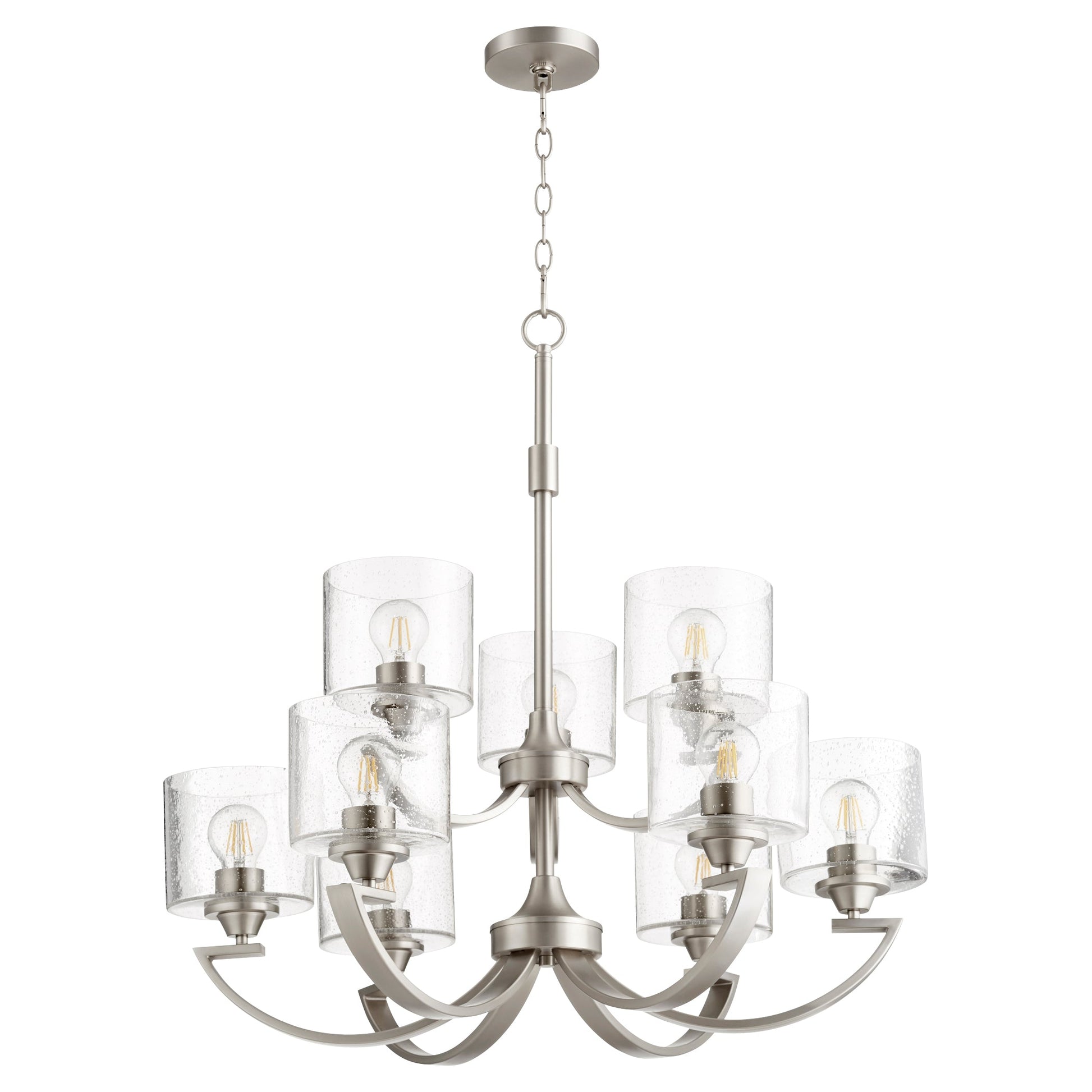 Quorum Dakota 6202-9-65 Chandelier - Satin Nickel