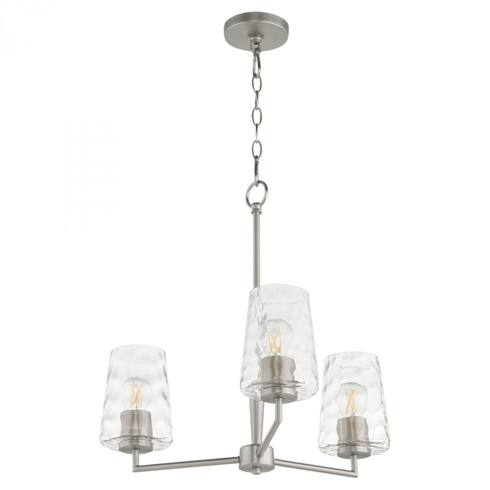 Quorum International GOODWIN 6204-3-65 Chandelier Contemporary - Satin Nickel