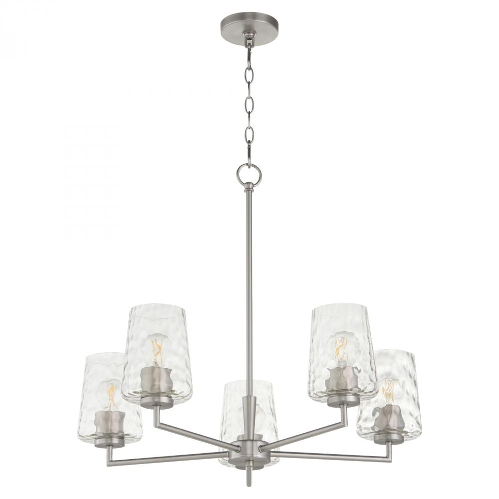 Quorum International GOODWIN 6204-5-65 Chandelier Contemporary - Satin Nickel