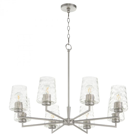 Quorum International GOODWIN 6204-8-65 Chandelier Contemporary - Satin Nickel