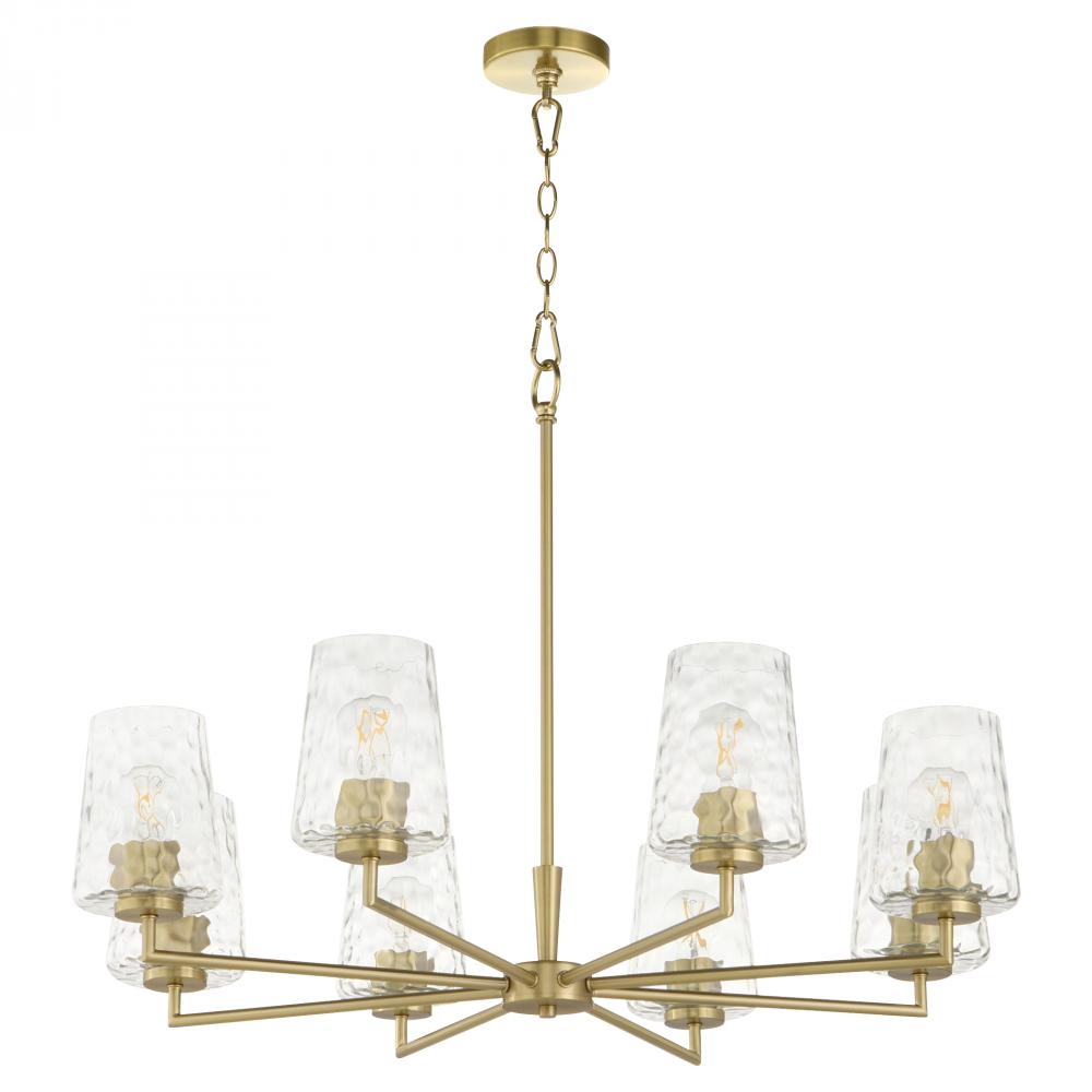 Quorum International GOODWIN 6204-8-80 Chandelier Contemporary - Aged Brass