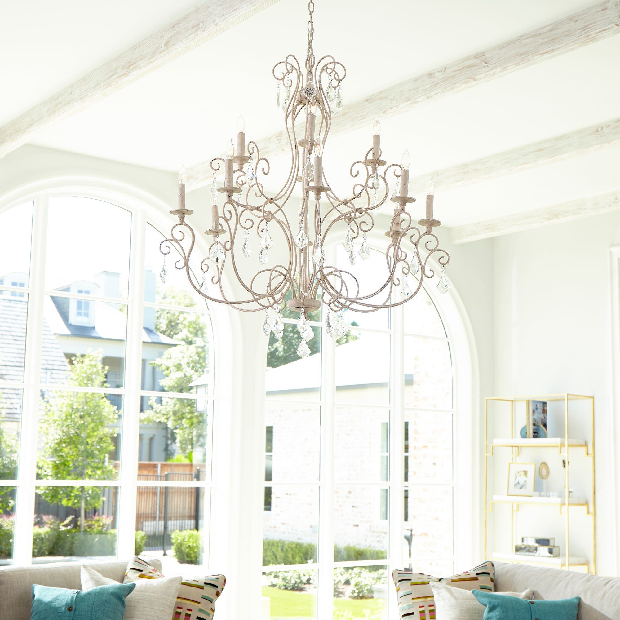 Quorum Ariel 6205-12-70 Chandelier - Persian White