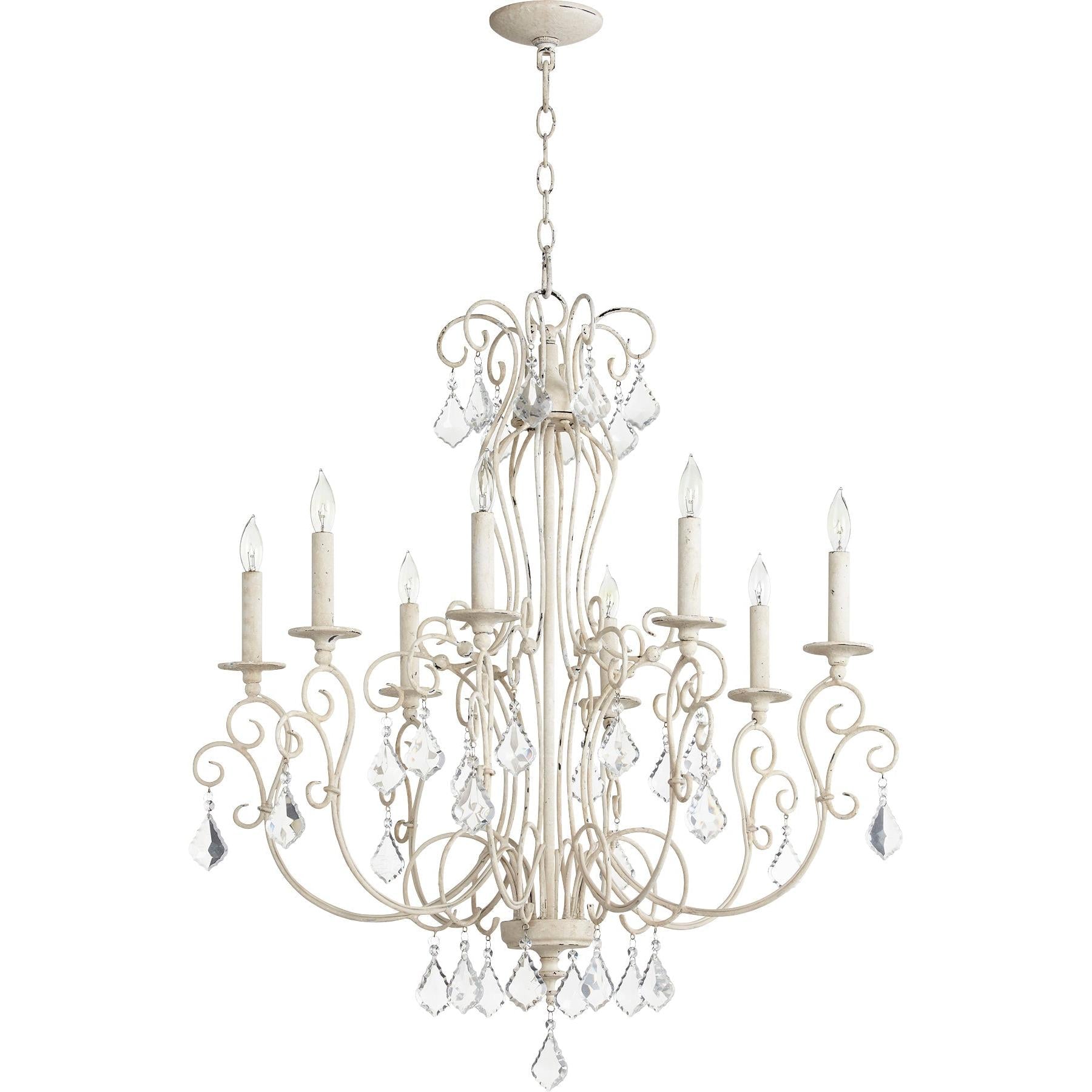 Quorum Ariel 6205-8-70 Chandelier - Persian White
