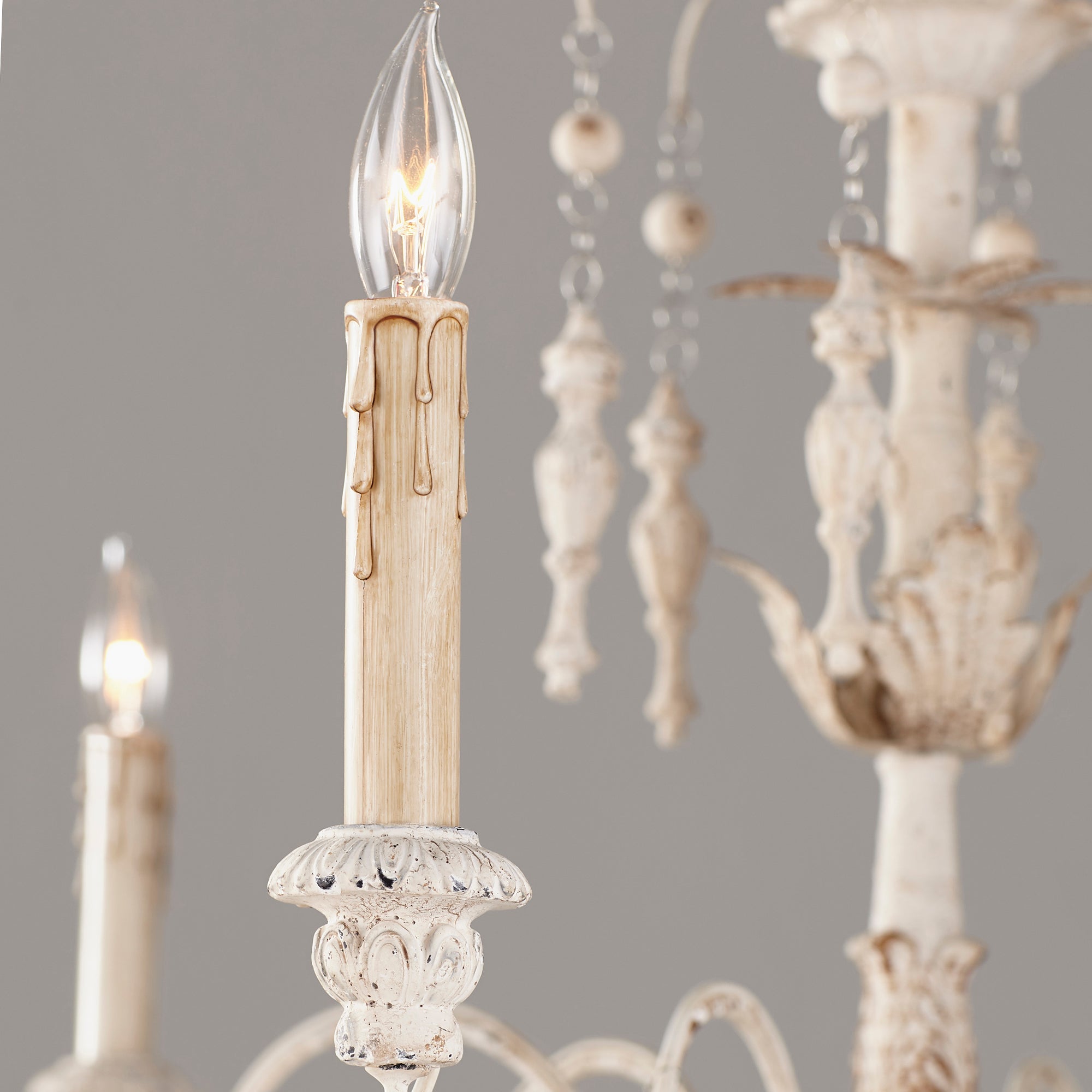 Quorum Salento 6206-6-70 Chandelier - Persian White