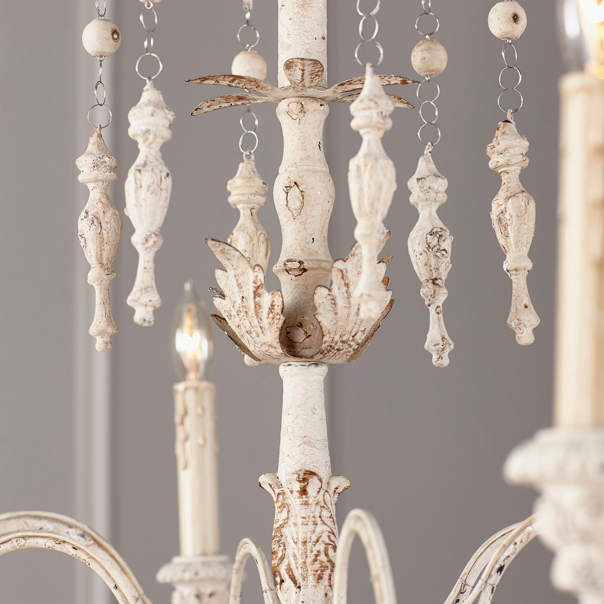 Quorum Salento 6206-6-70 Chandelier - Persian White
