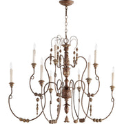 Quorum Salento 6206-9-39 Chandelier - Vintage Copper
