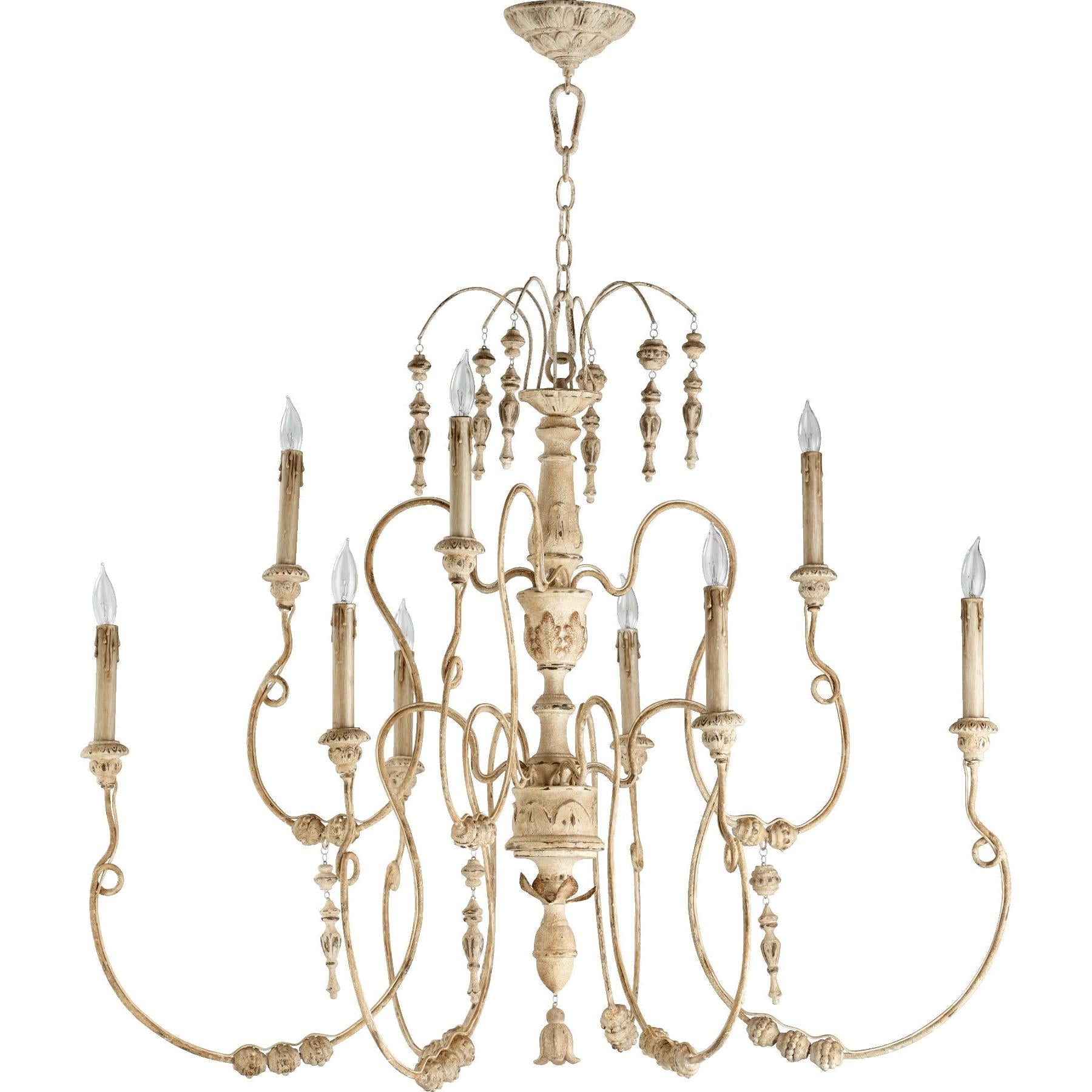 Quorum Salento 6206-9-70 Chandelier - Persian White