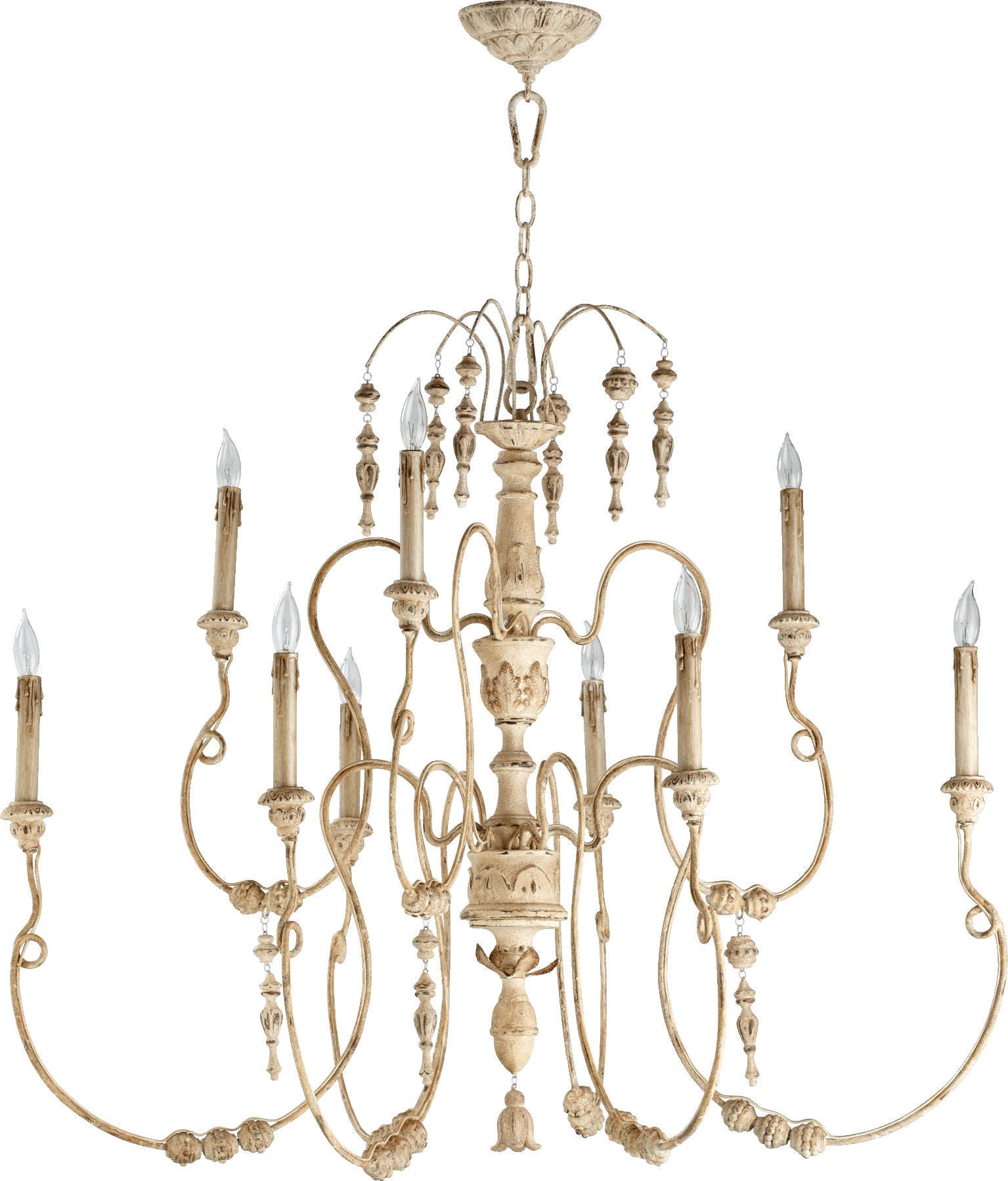 Quorum Salento 6206-9-70 Chandelier - Persian White