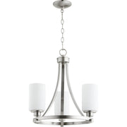 Quorum Lancaster 6207-3-65 Chandelier - Satin Nickel